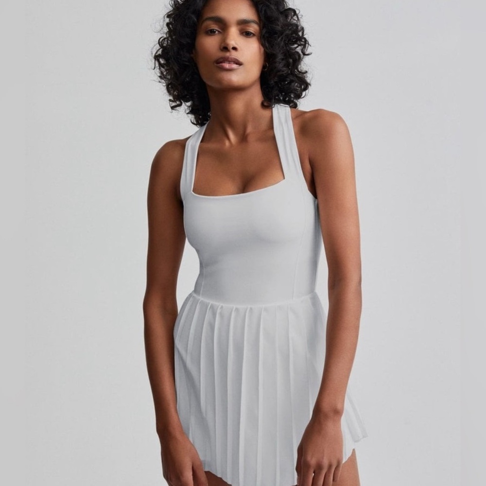 Varley Carina Dress Light Gray